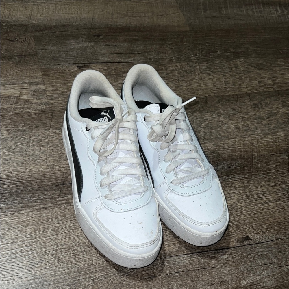 Puma White and Black Women's Sneakers
